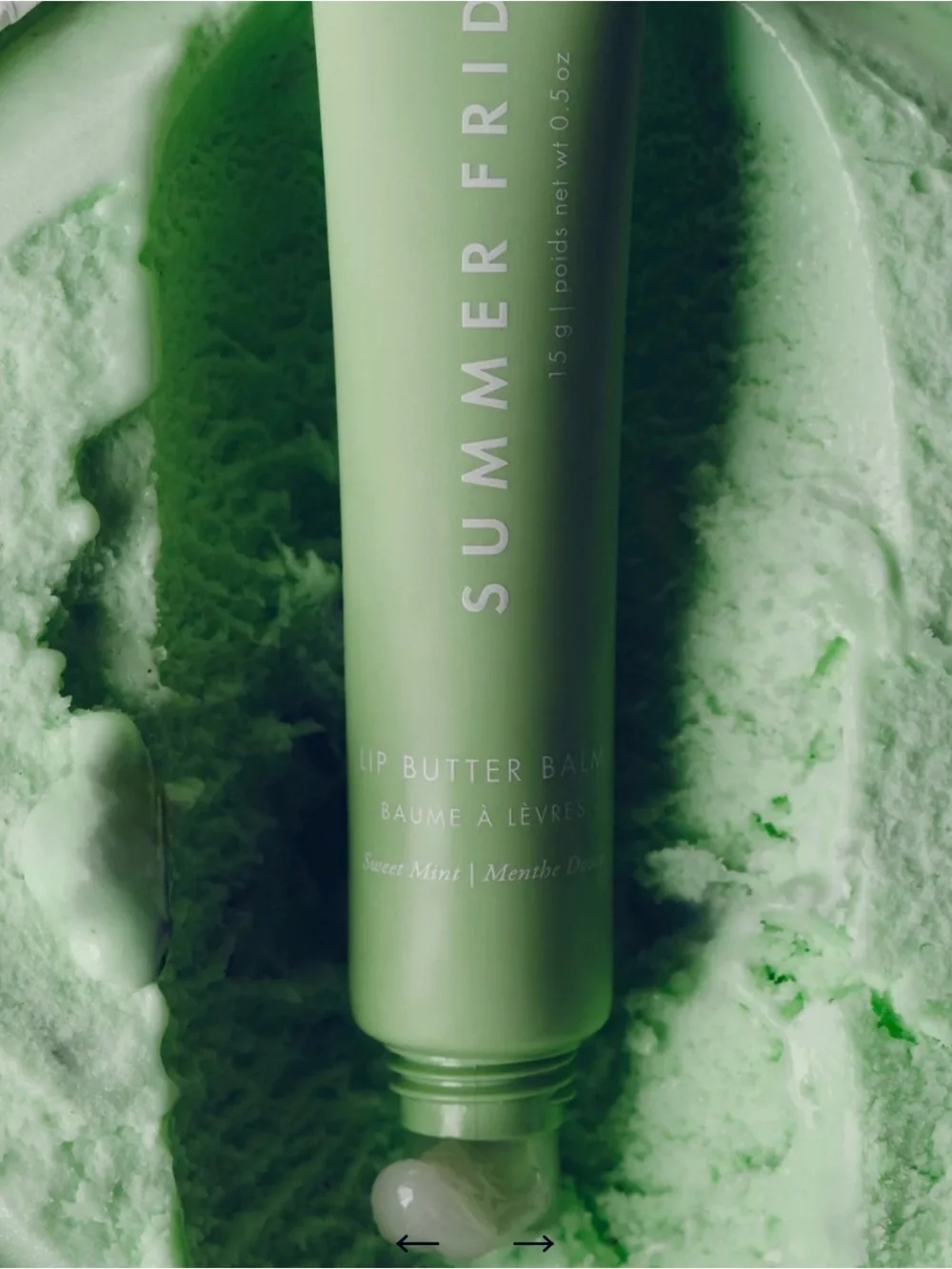 Summer Fridays Lip Butter Balm - Mint Green Tube